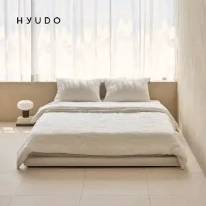 [휴도]마음의 선유 코모도 패브릭 저상형 무헤드 매트리스 깔판 침대 프레임 Q/K