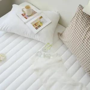 하우리빙 일자누빔 침대 매트리스 커버 시트 슈퍼싱글 퀸 킹 패밀리 사이즈