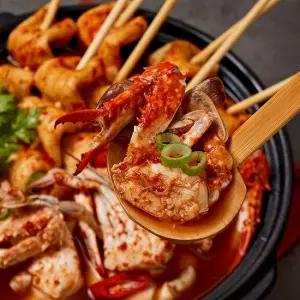 [고래주방] 얼큰하고 시원한 꼬치어묵 꽃게탕 밀키트 500gx3개 캠핑요리 술안주