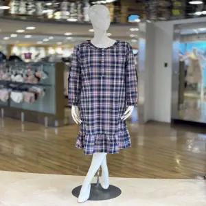 [대구백화점] [비비안]면 기모 체크 홈웨어 여성원피스잠옷(GW8870A)