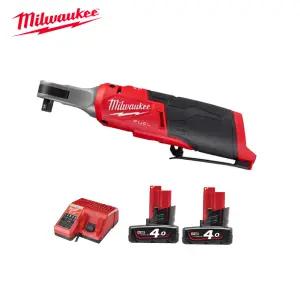 밀워키 하이스피드임팩라쳇렌치 M12 FHIR38-0B세트 4Ah 2개 충전기 12V 3/8인치 충전임펙렌치