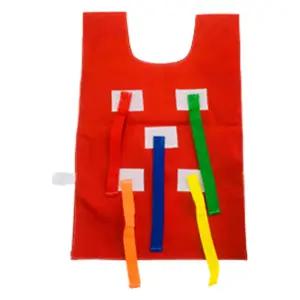 꼬리잡기 게임조끼 체육놀이 세트 찍찍이끈 5개 포함 단체유아 체육활동용