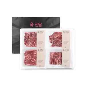 [소비기한 임박] 육진담 한우 갈비정육 실속 선물세트(냉동), 1개
