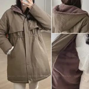 퍼카라 패딩 여성 겨울 전체 퍼 안감 9251 밍크 코트 사파리 후드 롱 패딩 점퍼