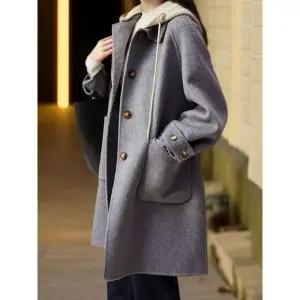 [에꼴드파리]어반 미디 후드 코트 F5XWCB001Z_P410878275