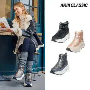 아키클래식 여성 퀼팅 방한화