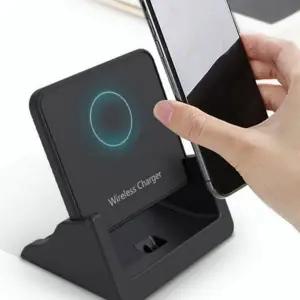 스마트폰 무선 충전기 알루미늄 핸드폰 탁상용 무선 충전 거치대 스탠드 고속 급속 충전독