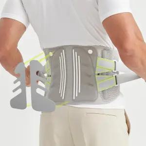 허리 여성과 남성을 위한 보조기 3D 지지판 4개의 스테이와 지지 스트랩이 있는 조절 가능한 요추 벨트와