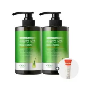 종근당건강 CKD 헤어솔루션 케라넷 두피모발케어 샴푸 500ml 2개 트리트먼트 150ml