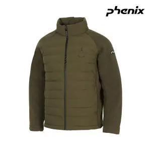 피닉스 남성 겨울 스포츠 프렌치 덕 다운(DIVO 플리스) 경량 패딩 자켓 카키