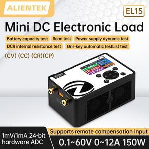 ALIENTEK EL15 DC 전자 부하 150W 배터리 용량 테스터 미니 소형 프로그래머블 전원 공급기 검사기 일정 전