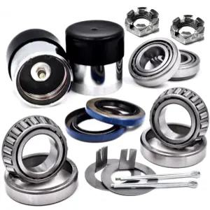 HD 스위치 (2) 트레일러 휠 허브 베어링 키트 1인치 L44643 / L44610 스트레이트 액슬 스핀들 1.25인치