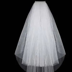 면사포 브라이덜 셀프 웨딩촬영 소품 2겹베일