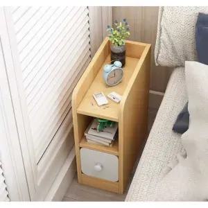 쇼파 틈새 화이트 라탄수납장 테이블 접이식 후면