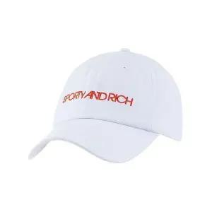 [이자벨마랑]스포티앤리치 SPORTY&RICH AC961WH 로고 자수 공용 볼캡 58495080