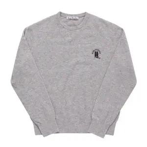 [아크네스튜디오]니트 B60293 LIGHT GREY BROWN MELANGE 자수 로고 멜란지 남성니트 60431130