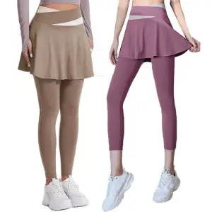 여성 스커트레깅스 헬스 요가 편한 필라폴웨어 하의
