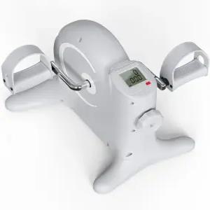 진동하는 슬림 미니 운동 자전거 언더 데스크 타원형 페달 운동기 LCD 디스플레이로 노인 팔다리 여성