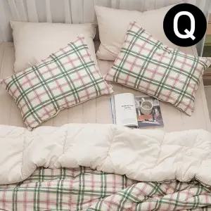 체크 마드라스 패드세트퀸 이불 차렵이불 (WFJQYZY)