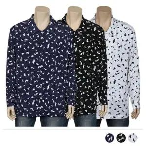 가을 오버핏 와이셔츠 드레스 루즈 남녀공용 데일리 (WFJ4RNS)