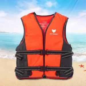 구명조끼 M 수영 라이프자켓 60kg 오렌지 WFHW9IE
