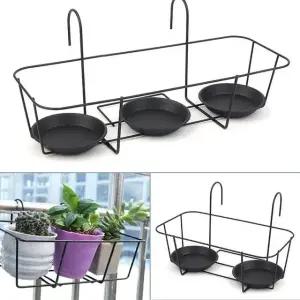 화분 거치대 베란다 용 철제 화분걸이 실외 보관대 (WFK69VH)