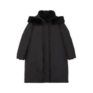 닥스 여성 [구스+퍼안감][리뉴얼] 블랙 밍크후드탈착 렉스퍼 안감 구스다운 점퍼  (DLJU5DE09BK)