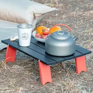 미니폴딩테이블 캠핑 차박 등산 롤테이블 휴대용 접이식테이블 낚시 (WFJ6Y9A)