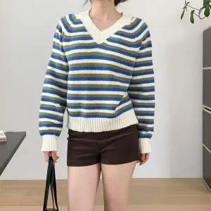 [다잇템]여자 빅사이즈 단가라 FW 포근 V넥 니트_P414348180