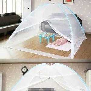 사각 모기장 유아 싱글침대 캠핑 거실 설치형 안전 (WFJ68JZ)