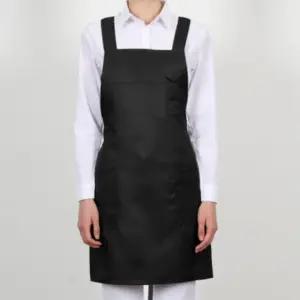 단체 블랙 주머니 식당 추천템 업소용 홀 앞치마 유니폼 인기 앞치마 H형 매장 서빙 펜꽂이