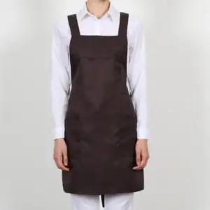 브라운 유니폼 서빙 주머니 단체 앞치마 매장 H형 펜꽂이 식당 인기 홀 앞치마 업소용 추천템