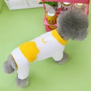 강아지 옷 겨울 긴팔 뽀글이 귀여운 따뜻한 배색 (WFK6DLZ)