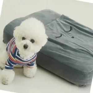 강아지 방석 이불 그레이 소형견 휴식 용품 애완동물 수면 쿠션 (WFK6LIW)