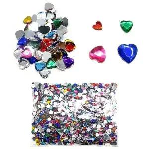 큐빅 비즈 하트 모양 수제 공예 단면 (WFK6LX5)