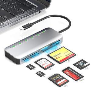메모리 스틱 프로 듀오 카드 리더, SD /TF /CF /XD /MS용 7 in 1 어댑터 USB C, 카메라용 멀티 게임 트레일 카메라, 휴대폰, 태블릿, 노트북, 안드로이드