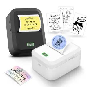 라벨프린터 미니 프린터 X2 무잉크 인쇄 블루투스 라벨 휴대용 감열 마크라이프 라벨링 기계 2PK 테이프