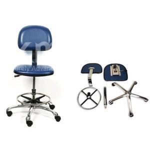 도전성 바퀴 실험실의자 반도체 작업용 등받이 의자