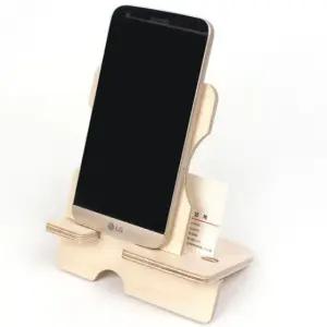 자작나무 스마트폰 거치대 탁상용 조립식 나무거치대 핸드폰거치대