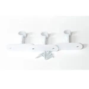 커튼브라켓 15mm 3매1세트 화이트 커튼브라켓 커텐브라켓 커텐장식 커텐봉