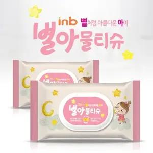 아이앤비 별아 물티슈 캡형 100매 5개 물티슈 유아물티슈 물티슈캡형