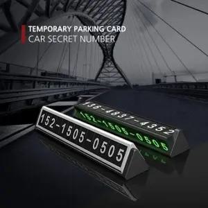 개인 정보 보호 시크릿넘버 프리미엄 주차 번호판 차량용 주차 번호판 야광