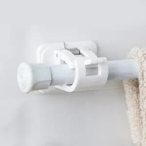 못없이 클립 설치 커튼봉 고정 브라켓 압축봉 홀더