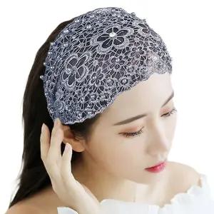 신상 여자 레이스 헤어밴드 데일리 넓은 머리띠 두건 액세서리 악세사리