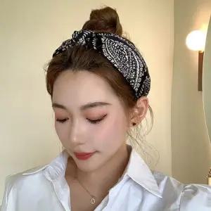 패브릭 패턴 머리띠 1p 패션 데일리 넓은 헤어밴드