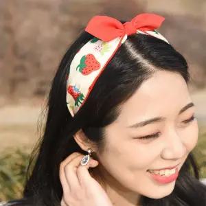 파스텔 베리 딸기 리본 헤어밴드 머리띠 5colors