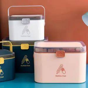 여행 캠핑 필수 용품 구급상자 약통 메디컬박스 대형 케이스 가정용구급함