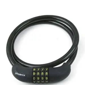 도난 방지 강철 와이어 자전거키 자물쇠 선택 번호형 와이어자물쇠