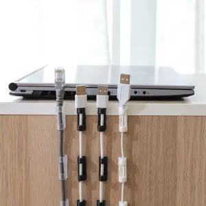 테이블 컴퓨터 케이블 고정 클립 홀더 책상전선정리 충전케이블정리
