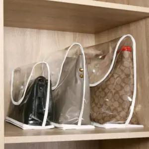 키밍 럭셔리 투명 가방 보관함 수납포켓 커버 가방 고급형 가방보관함
